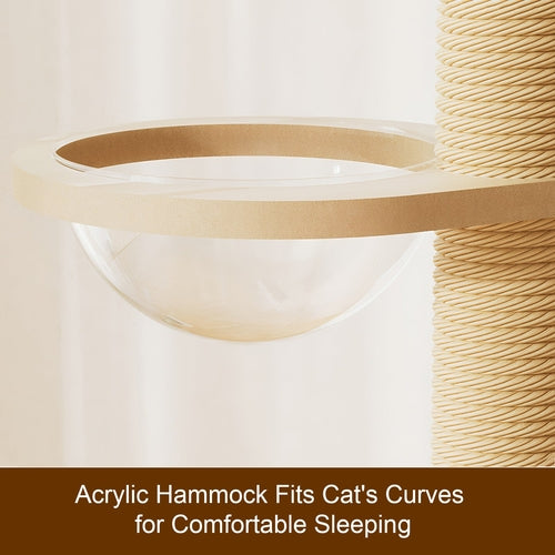 Floor to Ceiling Cat Tree – Adjustable Height Modern Cat Tower with